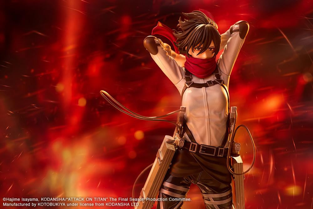 Mikasa Ackerman (The Final Season Ver.) Oshi Works Attack on Titan Figure Kotobukiya