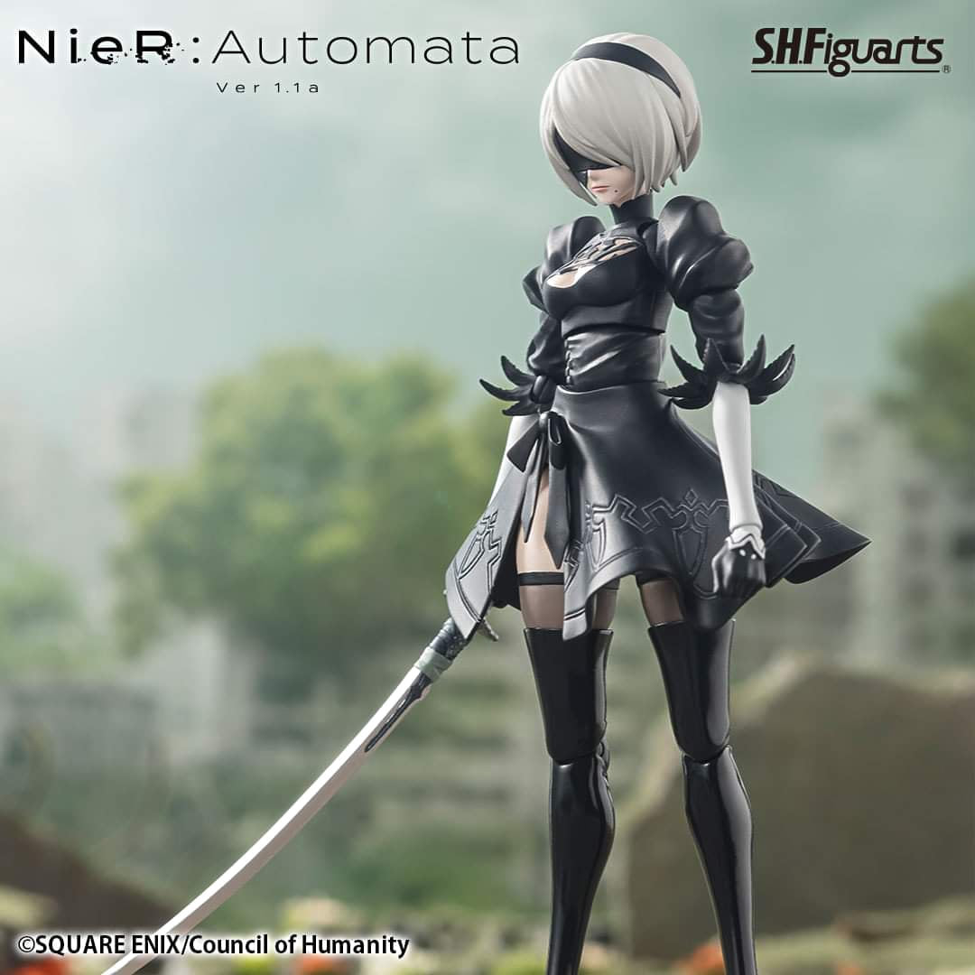 2B NieR: Automata Ver 1.1a S.H.Figuarts Action Figure Tamashii