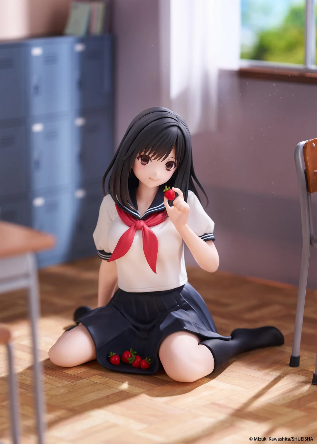 Aya Tojo (School Uniform Ver.) Desktop Cute Strawberry 100% Figure Taito