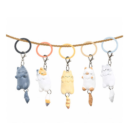 Wagging Tail Cats (Shippo Furifuri Nyanko) Assorted Blind Box Keychain Brightlink