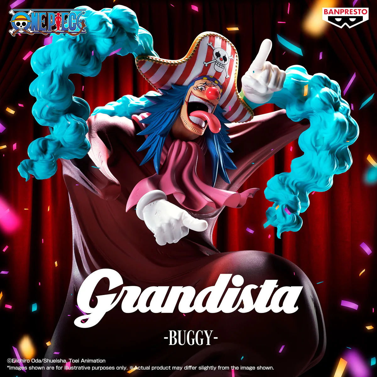Buggy Grandista One Piece Figure Banpresto Bandai Spirits