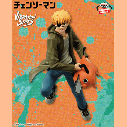Denji and Pochita Vibration Stars Chainsaw Man Figure Banpresto Bandai