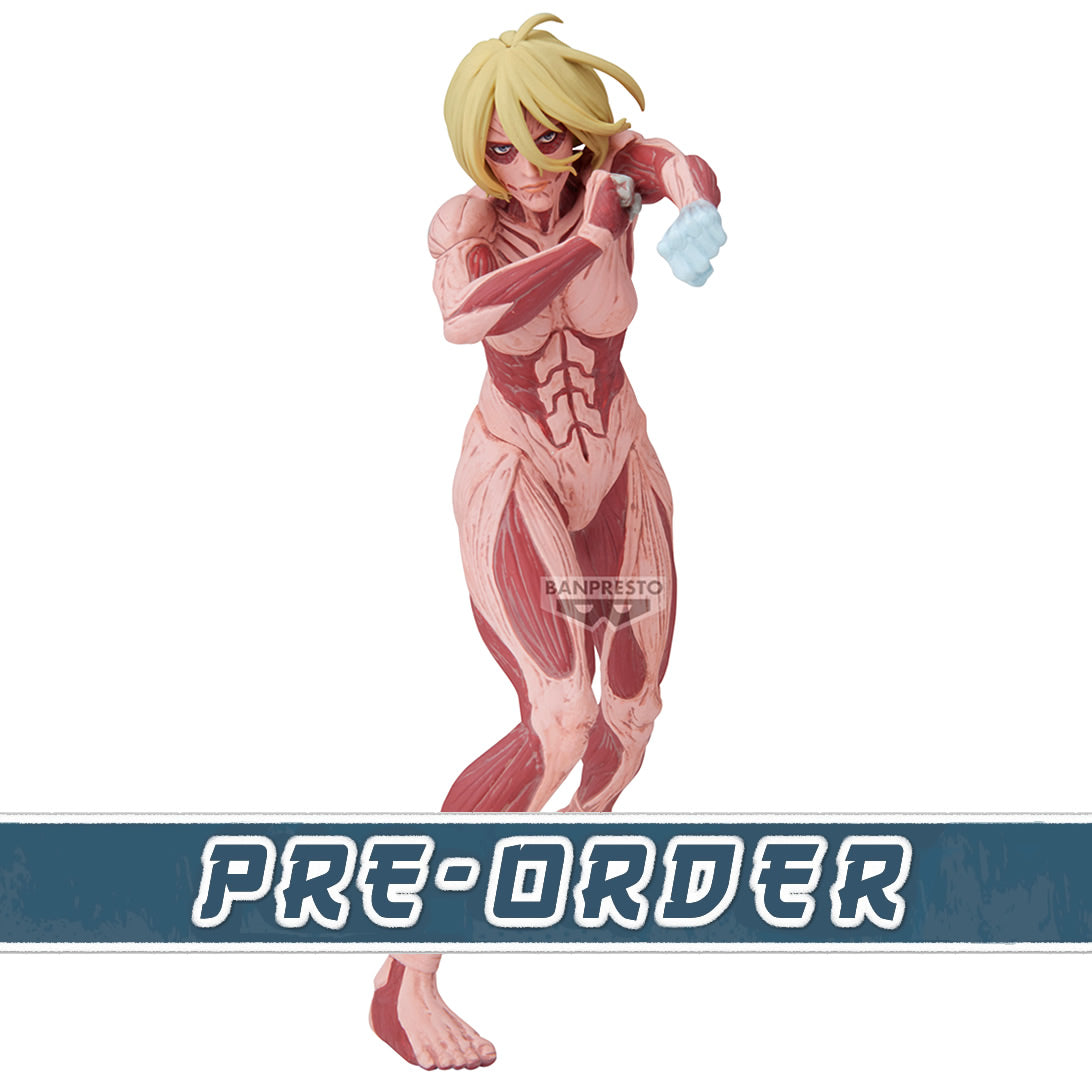 Female Titan Maximatic Annie Leonhart Attack on Titan Figure Banpresto Bandai