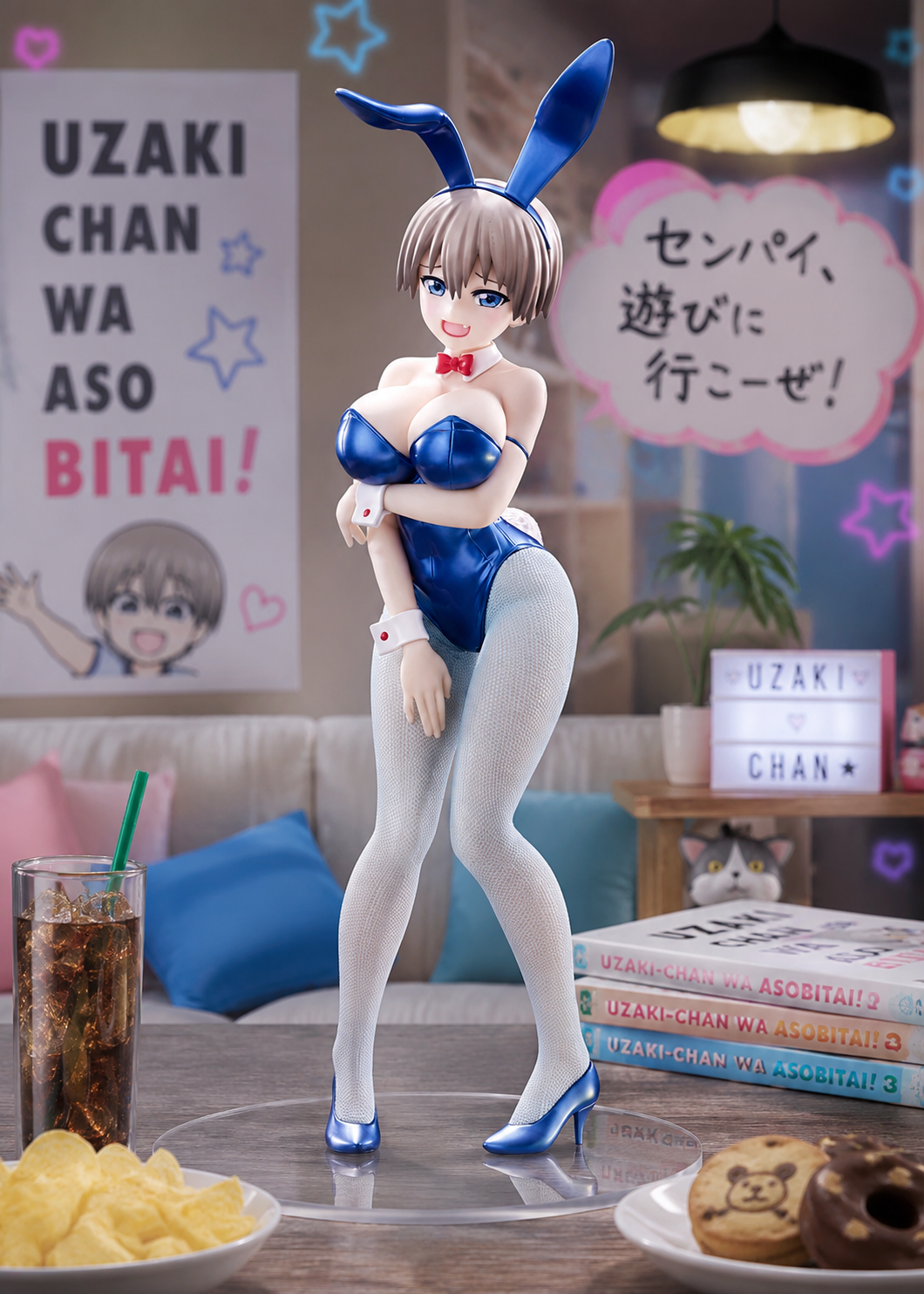 Hana Uzaki (Metallic Blue Ver.) BiCute Bunnies Uzaki-chan Wants to Hang Out! Figure FuRyu