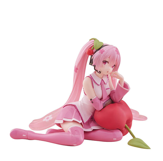 Hatsune Miku Sakura Miku (Cherry Cushion Ver.) Noodle Stopper Vocaloid Figure FuRyu
