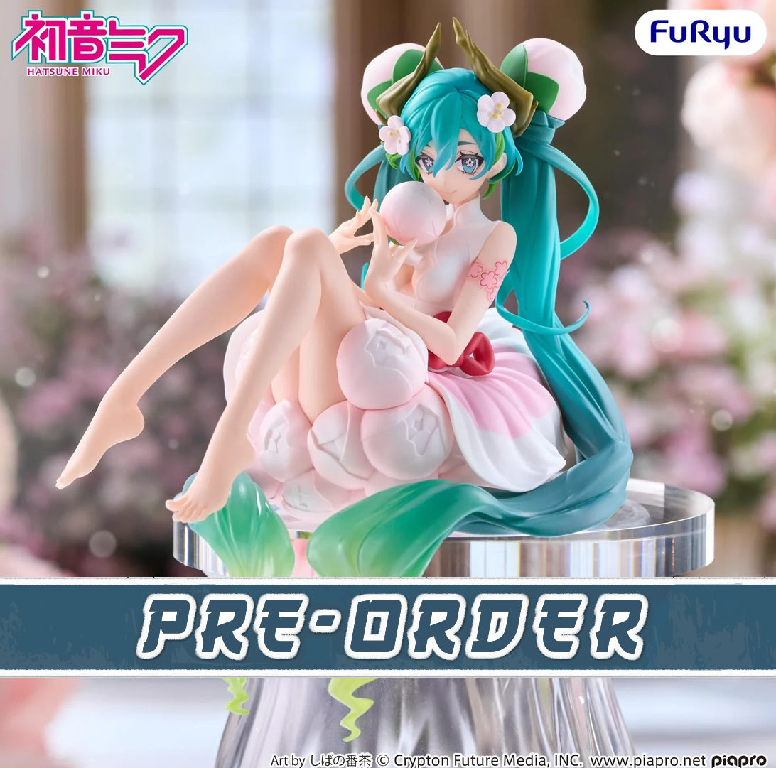 Hatsune Miku (Flower Fairy White Plum Blossom) Noodle Stopper Vocaloid Figure FuRyu