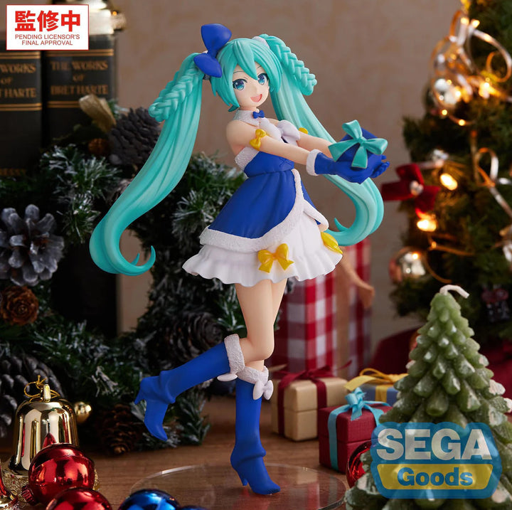 Hatsune Miku (Sapphire Christmas Ver.) High Premium Vocaloid Figure Sega