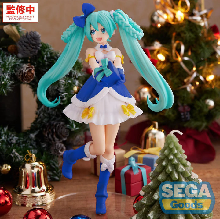 Hatsune Miku (Sapphire Christmas Ver.) High Premium Vocaloid Figure Sega