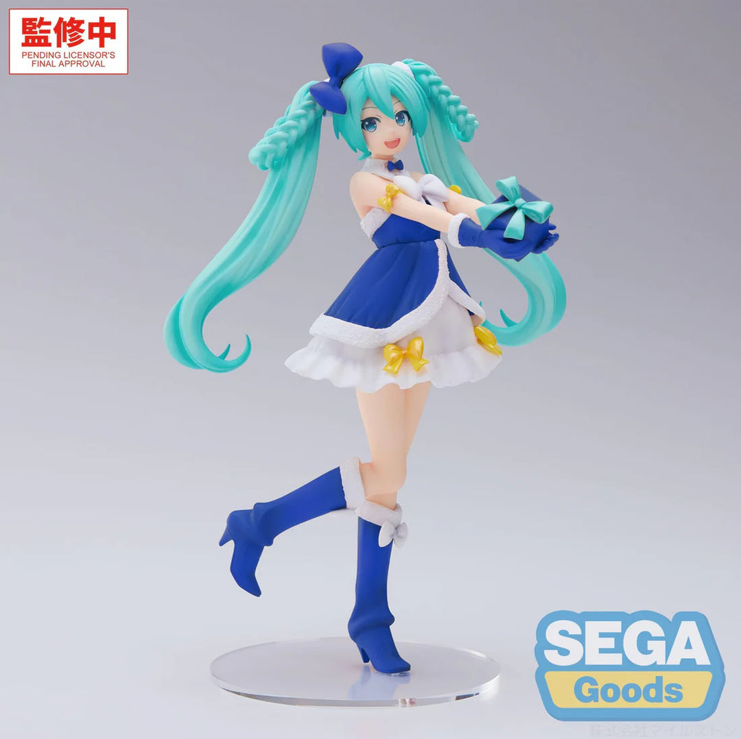 Hatsune Miku (Sapphire Christmas Ver.) High Premium Vocaloid Figure Sega
