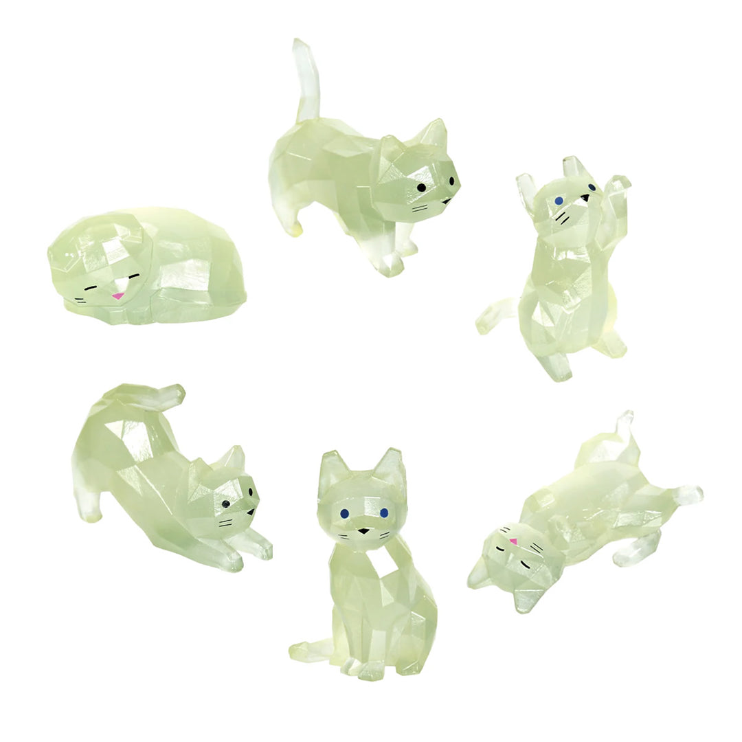 Luminyasu Glow in the Dark Cats Assorted Blind Box Mini Figure Yell