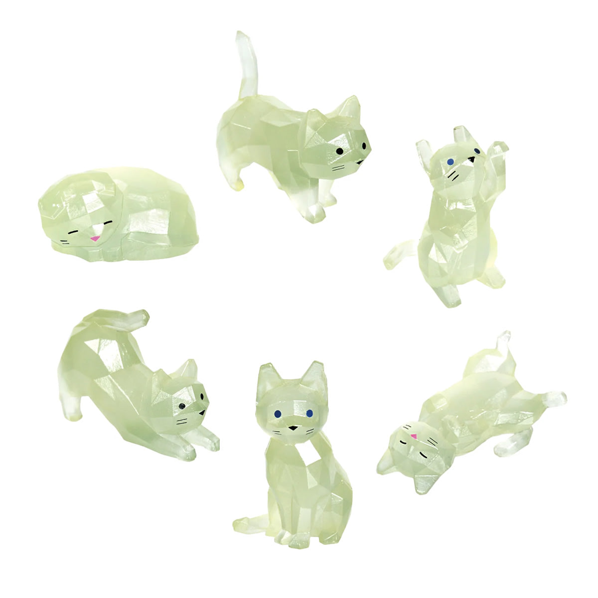 Luminyasu Glow in the Dark Cats Assorted Blind Box Mini Figure Yell