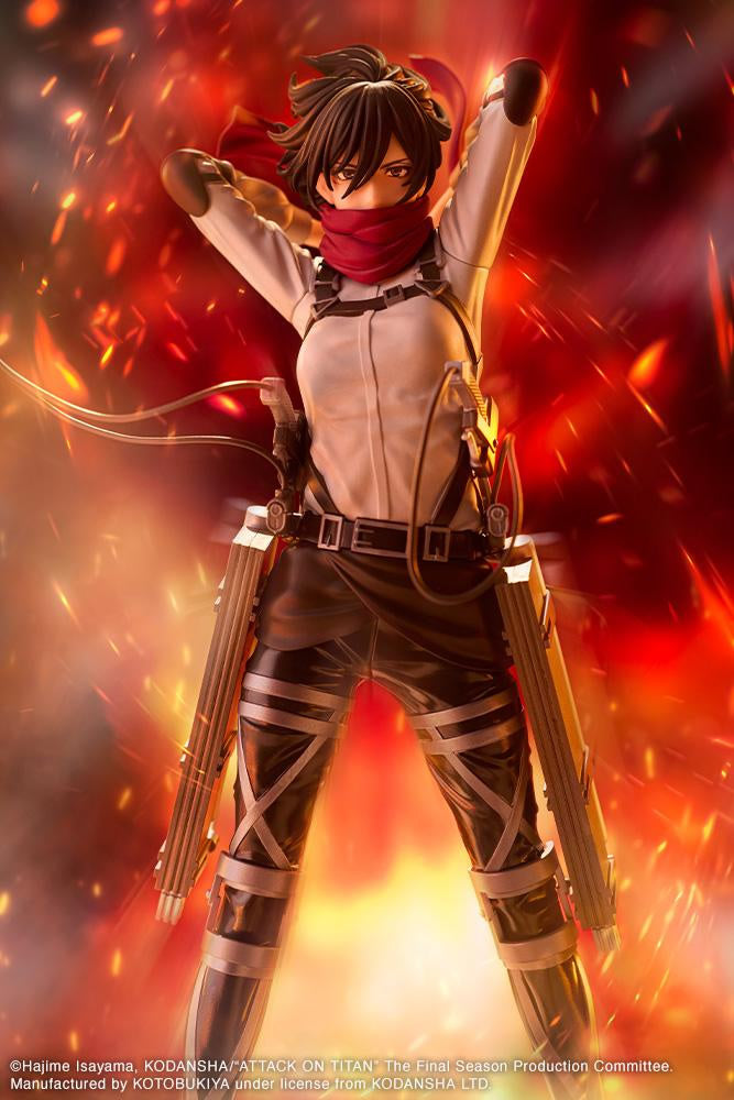 Mikasa Ackerman (The Final Season Ver.) Oshi Works Attack on Titan Figure Kotobukiya