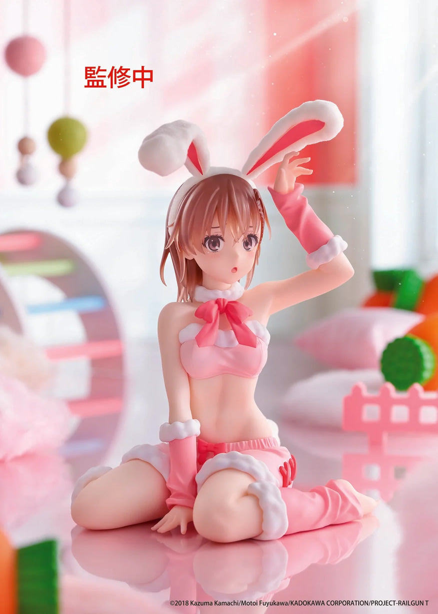 Mikoto Misaka (Fluffy Bunny Ver.) Desktop Cute Moflock A Certain Scientific Railgun Figure Taito