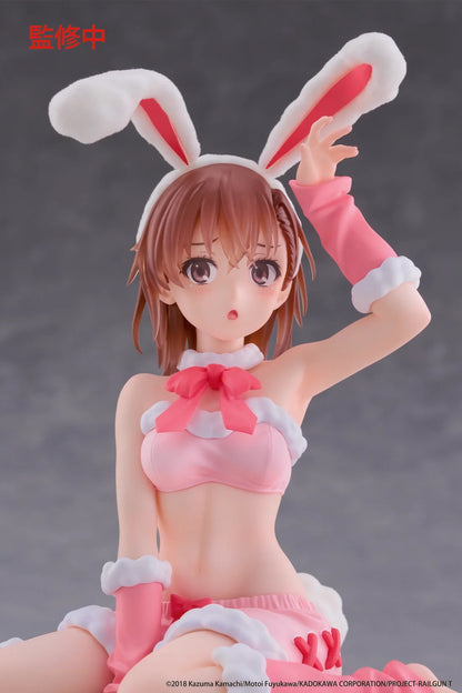 Mikoto Misaka (Fluffy Bunny Ver.) Desktop Cute Moflock A Certain Scientific Railgun Figure Taito