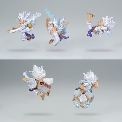 Monkey D. Luffy WCF Gear 5 Metallic World Collectable Mini-Figure Set One Piece Banpresto Bandai