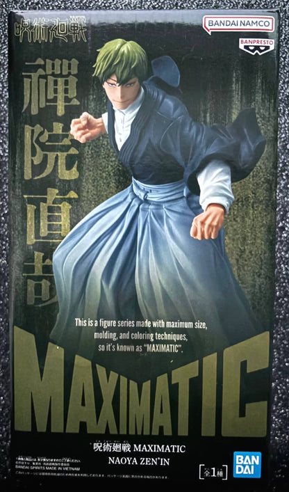 Naoya Zenin Maximatic Jujutsu Kaisen Figure Banpresto