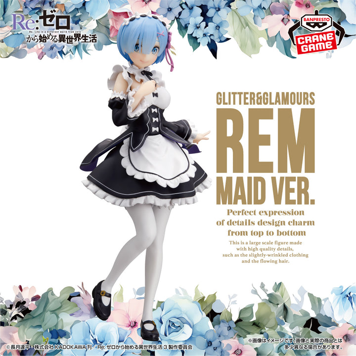 Rem (Maid Ver.) Glitter &amp; Glamours Re:Zero Starting Life in Another World Figure