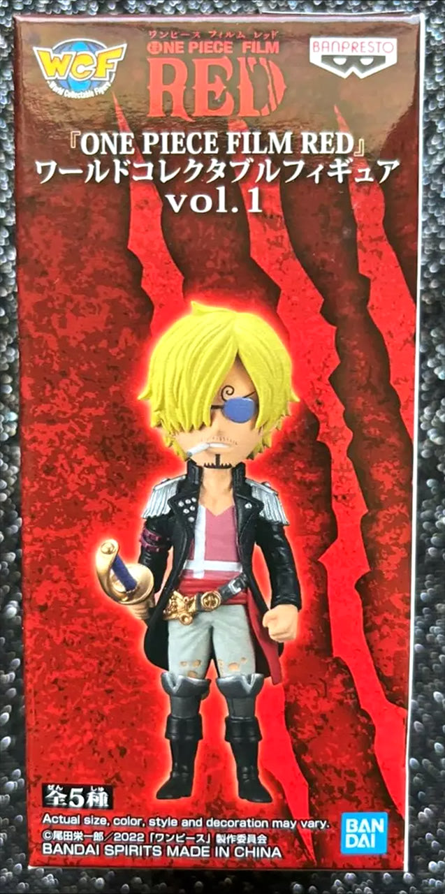 Sanji Vinsmoke WCF World Collectable Figure (B) One Piece Film Red Banpresto Bandai