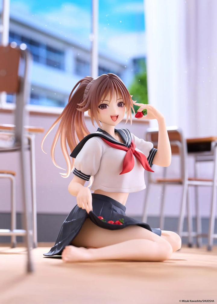 Satsuki Kitaoji (School Uniform Ver.) Desktop Cute Strawberry 100% Figure Taito