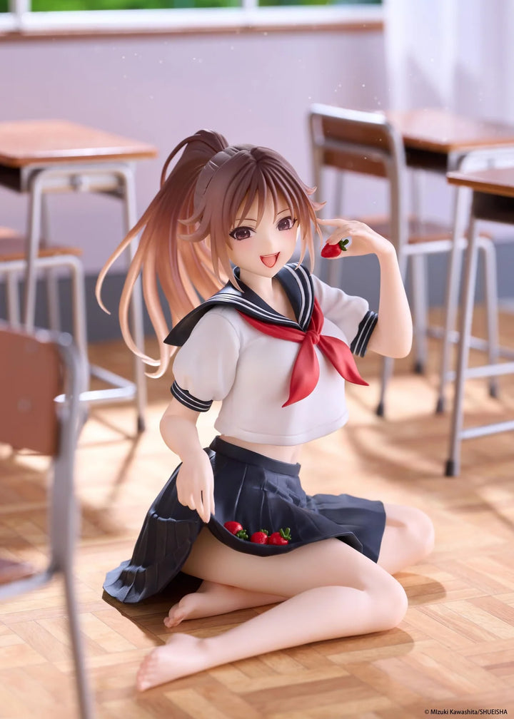Satsuki Kitaoji (School Uniform Ver.) Desktop Cute Strawberry 100% Figure Taito