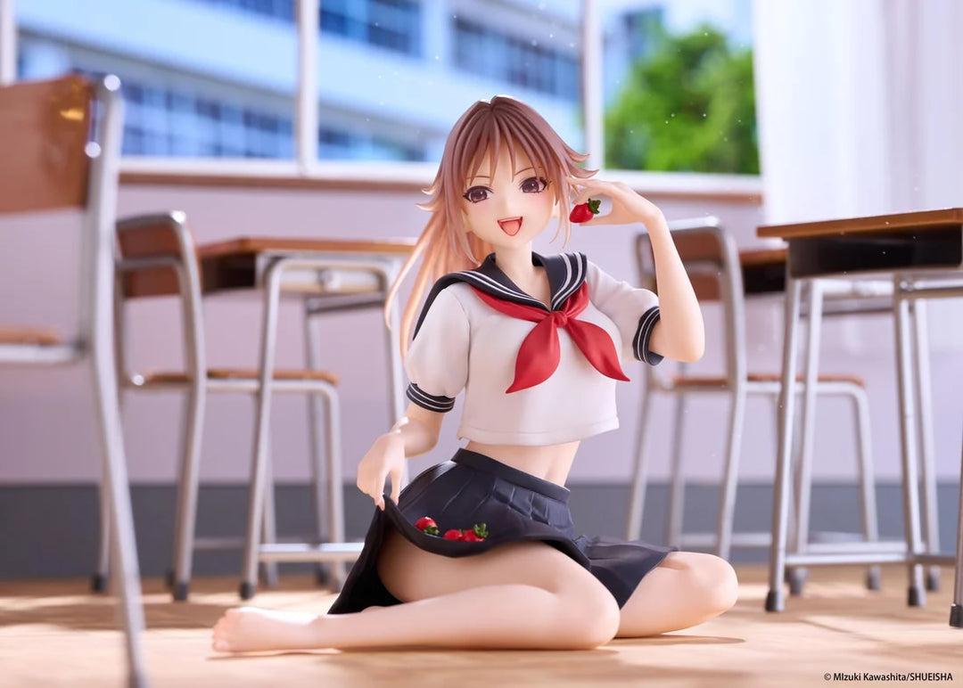 Satsuki Kitaoji (School Uniform Ver.) Desktop Cute Strawberry 100% Figure Taito