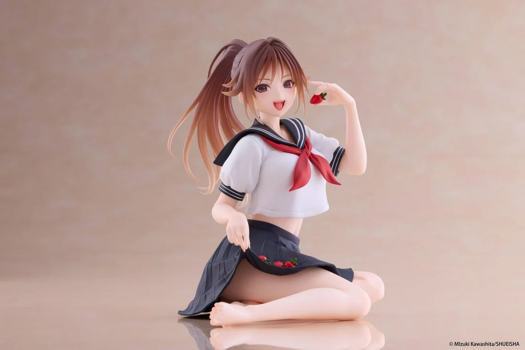 Satsuki Kitaoji (School Uniform Ver.) Desktop Cute Strawberry 100% Figure Taito