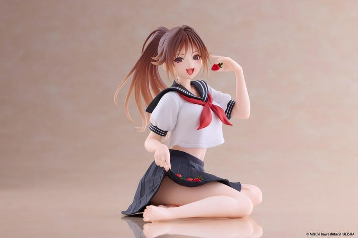 Satsuki Kitaoji (School Uniform Ver.) Desktop Cute Strawberry 100% Figure Taito