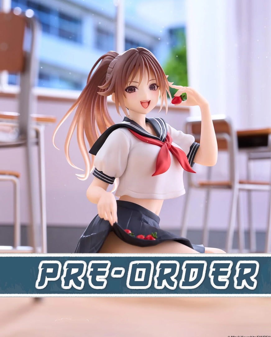 Satsuki Kitaoji (School Uniform Ver.) Desktop Cute Strawberry 100% Figure Taito