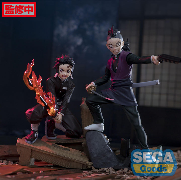Tanjiro &amp; Genya Xross Link Swordsmith Village Arc Demon Slayer Figures Sega