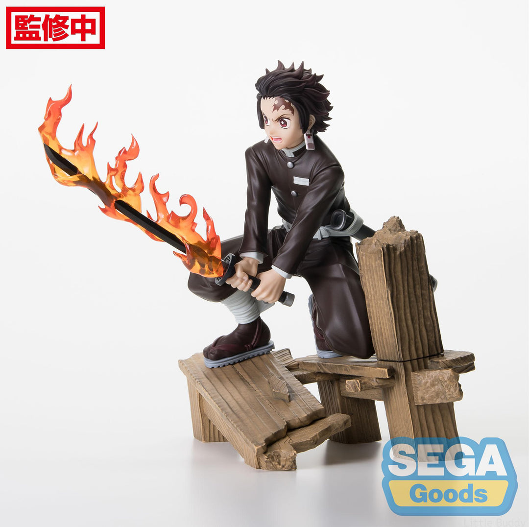 Tanjiro &amp; Genya Xross Link Swordsmith Village Arc Demon Slayer Figures Sega