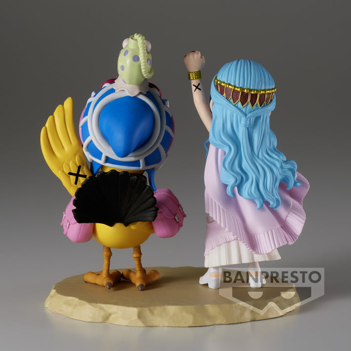 Nefertari Vivi &amp; Karoo Log Stories WCF World Collectable Mini-Figure One Piece Banpresto