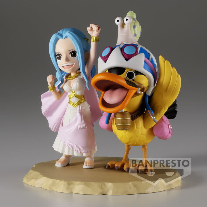 Nefertari Vivi &amp; Karoo Log Stories WCF World Collectable Mini-Figure One Piece Banpresto