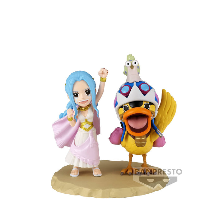 Nefertari Vivi &amp; Karoo Log Stories WCF World Collectable Mini-Figure One Piece Banpresto